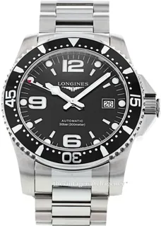 Longines HydroConquest L3.742.4.56.6 Stainless steel Black