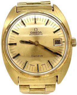 Omega Seamaster 18k yellow gold Champagne