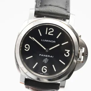 Panerai Luminor Base Logo PAM 01000 Stainless steel Black