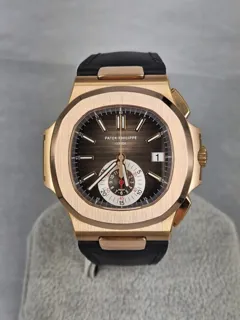 Patek Philippe Nautilus 5980R-001 Rose gold Brown