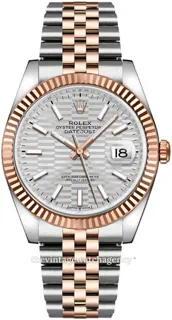 Rolex Datejust 36 126231-0033 Rose gold and Stainless steel Silver