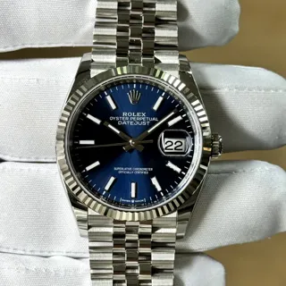 Rolex Datejust 36 126234-0017 White gold and Stainless steel Blue