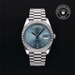 Rolex Day-Date 228396TBR-0002 Platinum Blue