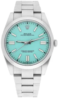 Rolex Oyster Perpetual 124300-0006 Stainless steel Turquoise