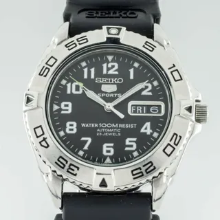 Seiko 5 Sports 7S36A Stainless steel Black