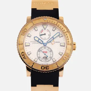 Ulysse Nardin Maxi Marine Diver 266-58-3 18k yellow gold White