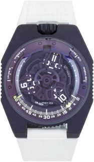 Urwerk UR-100V UltraViolet UR100VUV violet DLC coated titanium purple