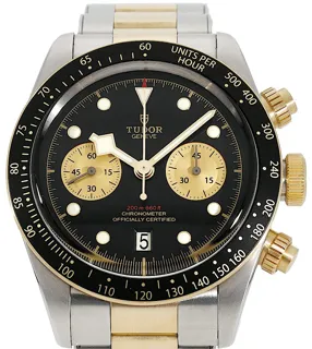 Tudor Black Bay Chronograph 79363N Yellow gold and Stainless steel Black