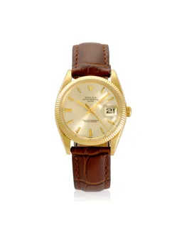 Rolex Oyster Perpetual Date 1503 14k yellow gold Silver