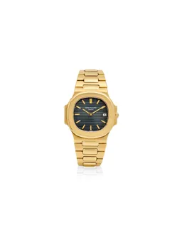 Patek Philippe Nautilus 3700/1 18k yellow gold Blue