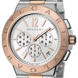 Bulgari Diagono Velocissimo DG41WSPGDCH 41mm Stainless steel Silver