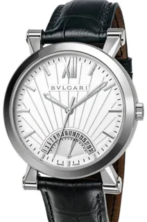 Bulgari Sotirio Retro Date SB42WSLDR Stainless steel Silver