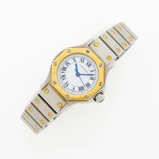 Cartier Santos Ronde Yellow gold and Stainless steel White