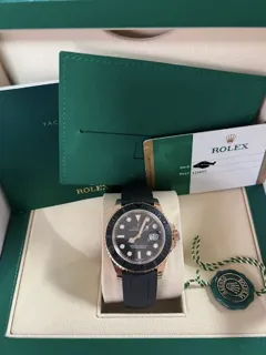 Rolex Yacht-Master 116655-0001 40mm Ceramic and Rose gold Black