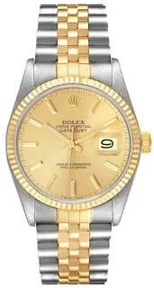 Rolex Datejust 36 16013 Yellow gold Champagne