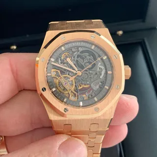 Audemars Piguet Royal Oak Double Balance Wheel 15407OR.OO.1220OR.01 18k rose gold Gray