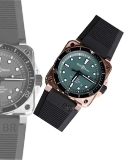 Bell & Ross BR 03-92 Diver BR0392-D-LT-BR/SRB 42mm Stainless steel Green