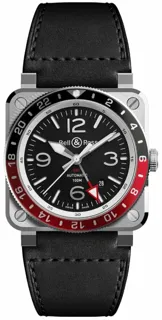 Bell & Ross BR 03 BR0393-BL-ST/SCA Stainless steel Black