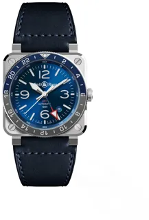 Bell & Ross Instruments BR0393-BLU-ST/SCA Stainless steel Blue