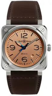 Bell & Ross Instruments BR03A-GB-ST/SCA Stainless steel Salmon