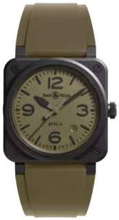 Bell & Ross Instruments BR03A-MIL-CE/SRB Black ceramic Green