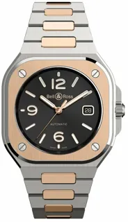 Bell & Ross Instruments BR05A-BL-STPG/SSG Steel$18ct rose gold Black