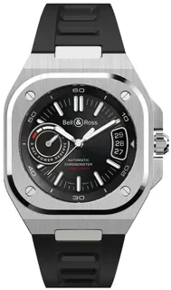 Bell & Ross Instruments BRX5R-BL-ST/SRB Stainless steel Black