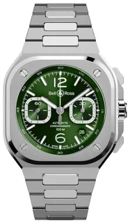 Bell & Ross Urban BR05C-GN-ST/SST Stainless steel green