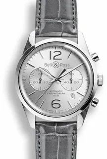 Bell & Ross Vintage BRG126-WH-ST/SCR Steel Silver