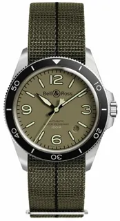 Bell & Ross Vintage BRV292-MKA-ST/SF Stainless steel Military Green