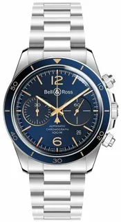 Bell & Ross Vintage BRV294-BU-G-ST/SST Stainless steel Blue