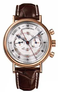 Breguet Classique Chronograph 5247BR/12/9V6 37mm 18k rose gold Silver