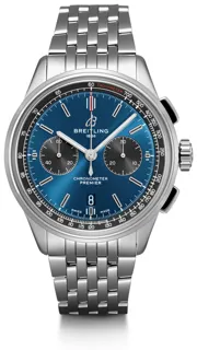 Breitling Premier B01 AB0118A61C1A1 42mm Stainless steel Blue