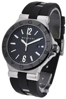 Bulgari Diagono DG42BSCVD Stainless steel Black