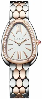 Bulgari Serpenti Seduttori 103274 33mm steel$18 kt rose gold White