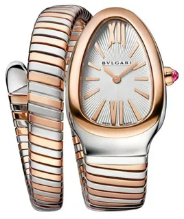 Bulgari Serpenti Tubogas 103708 Rose gold and Stainless steel White