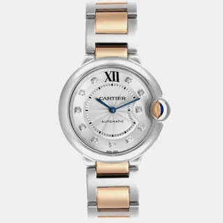 Cartier Ballon Bleu W3BB0018 Rose gold and Stainless steel Silver