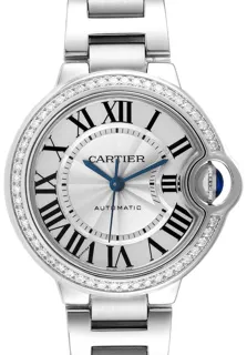 Cartier Ballon Bleu 33mm W4BB0016 Stainless steel Silver