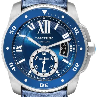 Cartier Calibre de Cartier Diver Stainless steel Blue