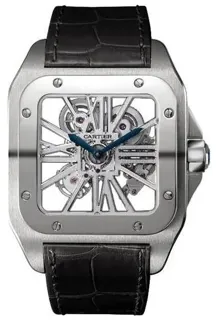 Cartier Santos de Cartier Skeleton W2020018 Palladium Skeletonized