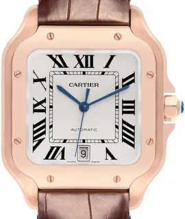 Cartier Santos WGSA0019 Rose gold Silver