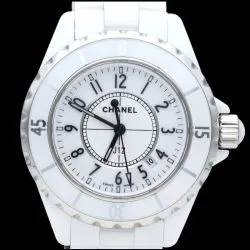 Chanel J12 H0968 White ceramic White