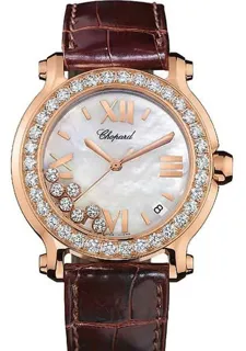 Chopard Happy Sport 277473-5001 18k rose gold White