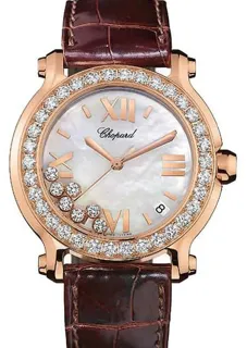 Chopard Happy Sport 277473-5002 Rose gold Mother of Pearl$Diamonds