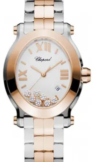 Chopard Happy Sport 278546-6003 Rose gold and Stainless steel White