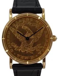 Corum Coin 18k yellow gold Golden