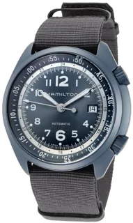 Hamilton Khaki Aviation H80495845 Aluminium Blue