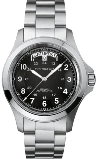 Hamilton Khaki Field King H64455133 Stainless steel Black