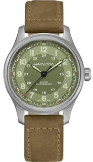 Hamilton Khaki Field Titanium H70545560 Titanium Military Green