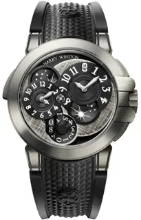 Harry Winston Ocean Dual Time Monochrome OCEATZ44ZZ008 Zalium Black